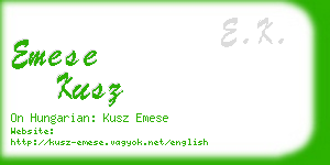 emese kusz business card